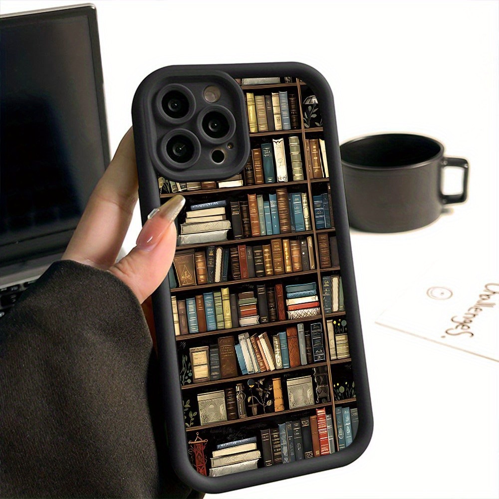 Phone Cases Iphone 13 - Book Shelf Creative Pattern Phone Case