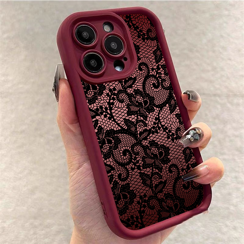 Elegant Lace Floral Phone Case - Phone Cases Xr Iphone recension och pris