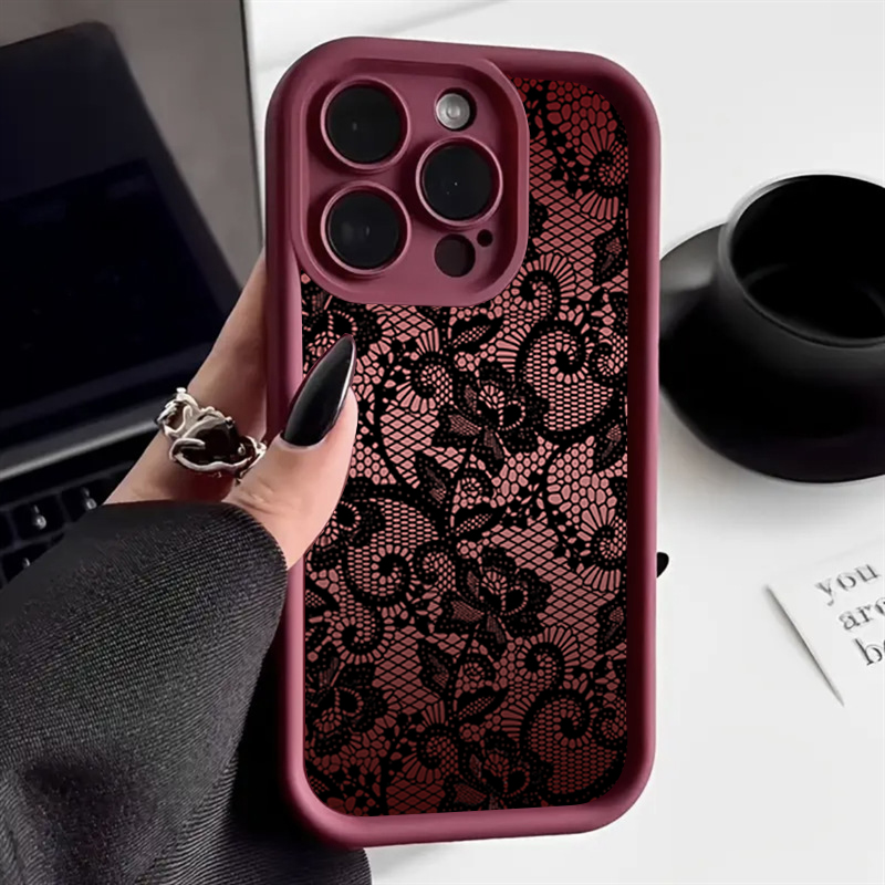 Elegant Lace Floral Phone Case - Phone Cases Xr Iphone recension och pris