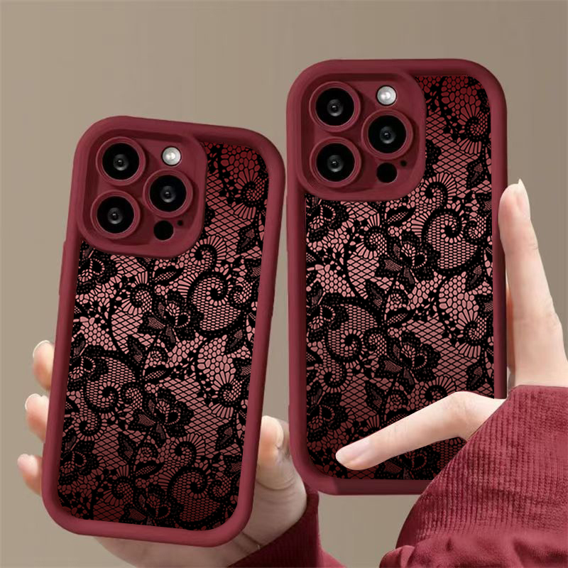 Elegant Lace Floral Phone Case - Phone Cases Xr Iphone recension och pris