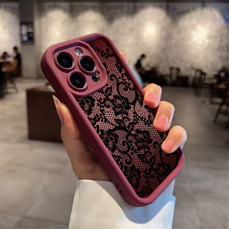 Elegant Lace Floral Phone Case - Phone Cases Xr Iphone recension och pris