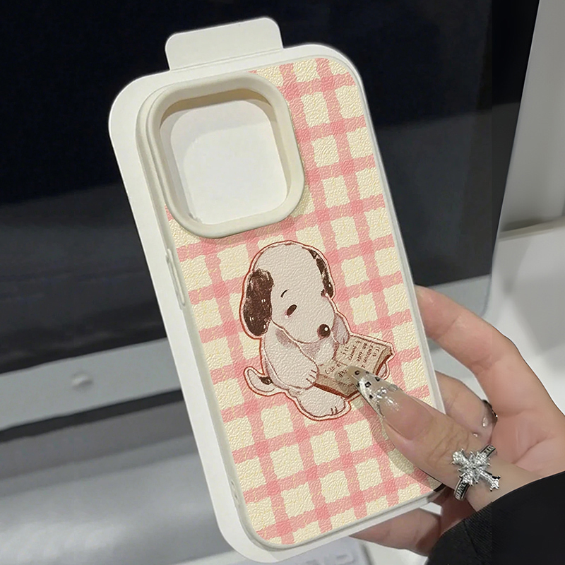 Cute Vintage Book Dog Litchi P - Phone Cases Galaxy A16 5G recension och pris