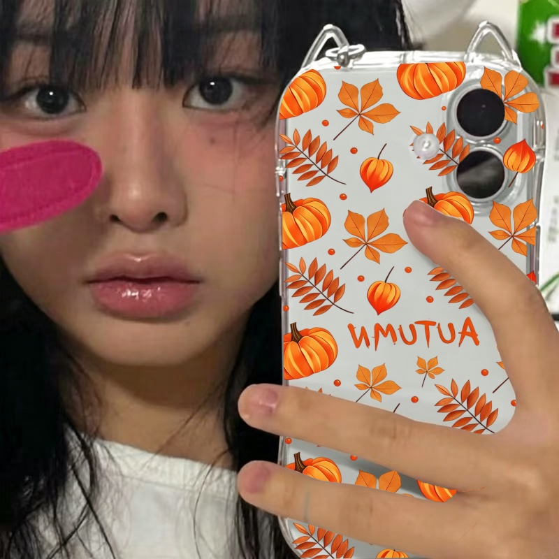 Autumn Pumpkin Falling Leaves  - Phone Cases Iphone 13 recension och pris