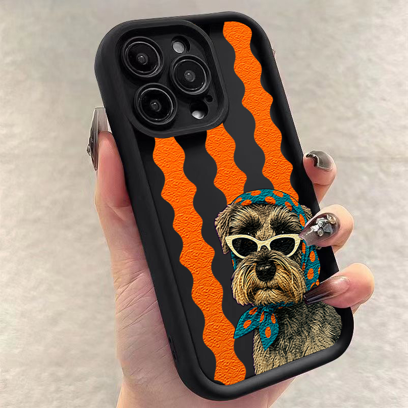 Cute Dog Striped Print Shockpr - Phone Cases Xiaomi 15 recension och pris