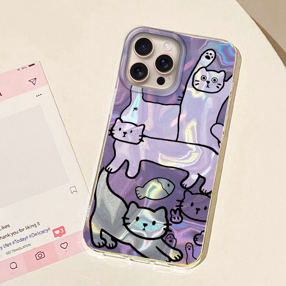 Purple Line Cat Fish Water Tex - Phone Cases Xr Iphone recension och pris