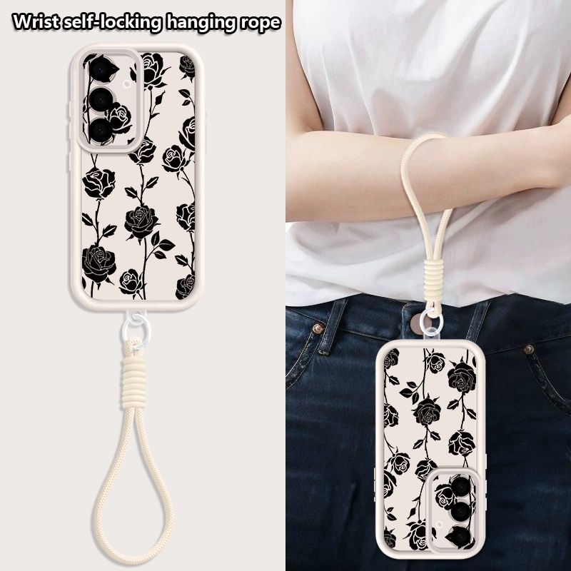 Flower Pattern Lanyard Phone C - Phone Cases Galaxy A16 5G recension och pris