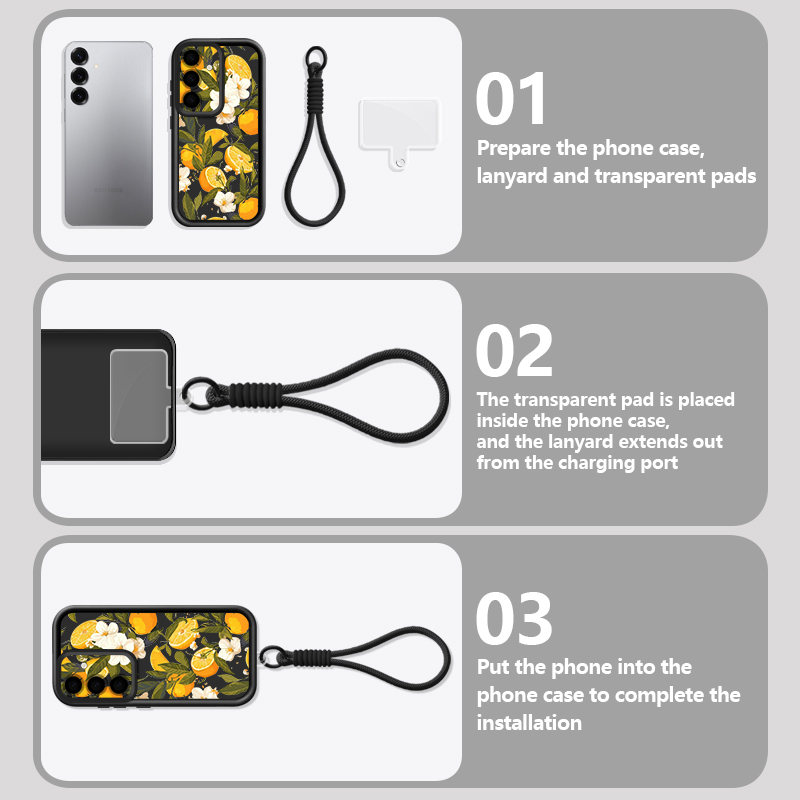Flower Pattern Lanyard Phone C - Phone Cases Galaxy A16 5G recension och pris