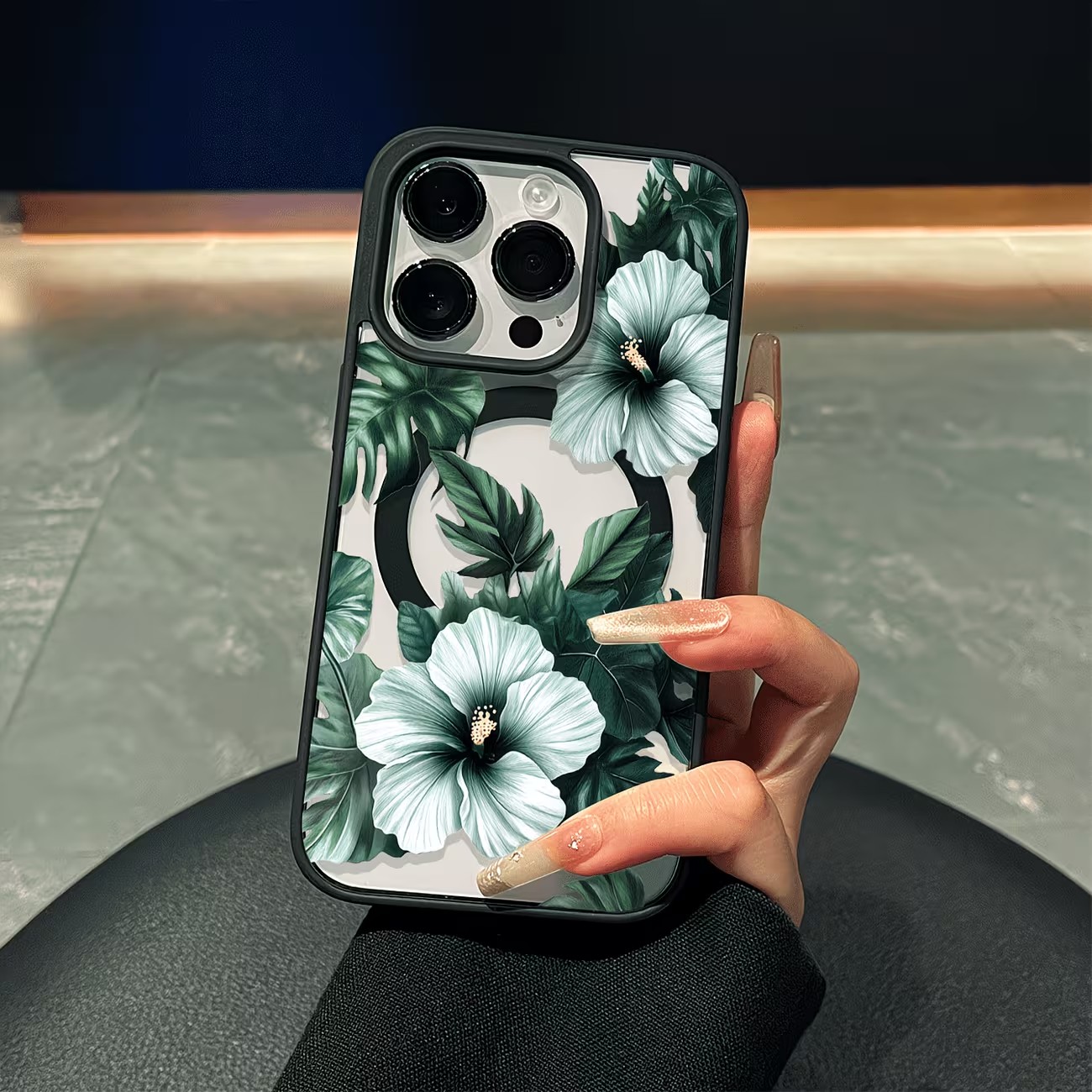 Green Floral Print Phone Case  - Phone Cases Xr Iphone recension och pris