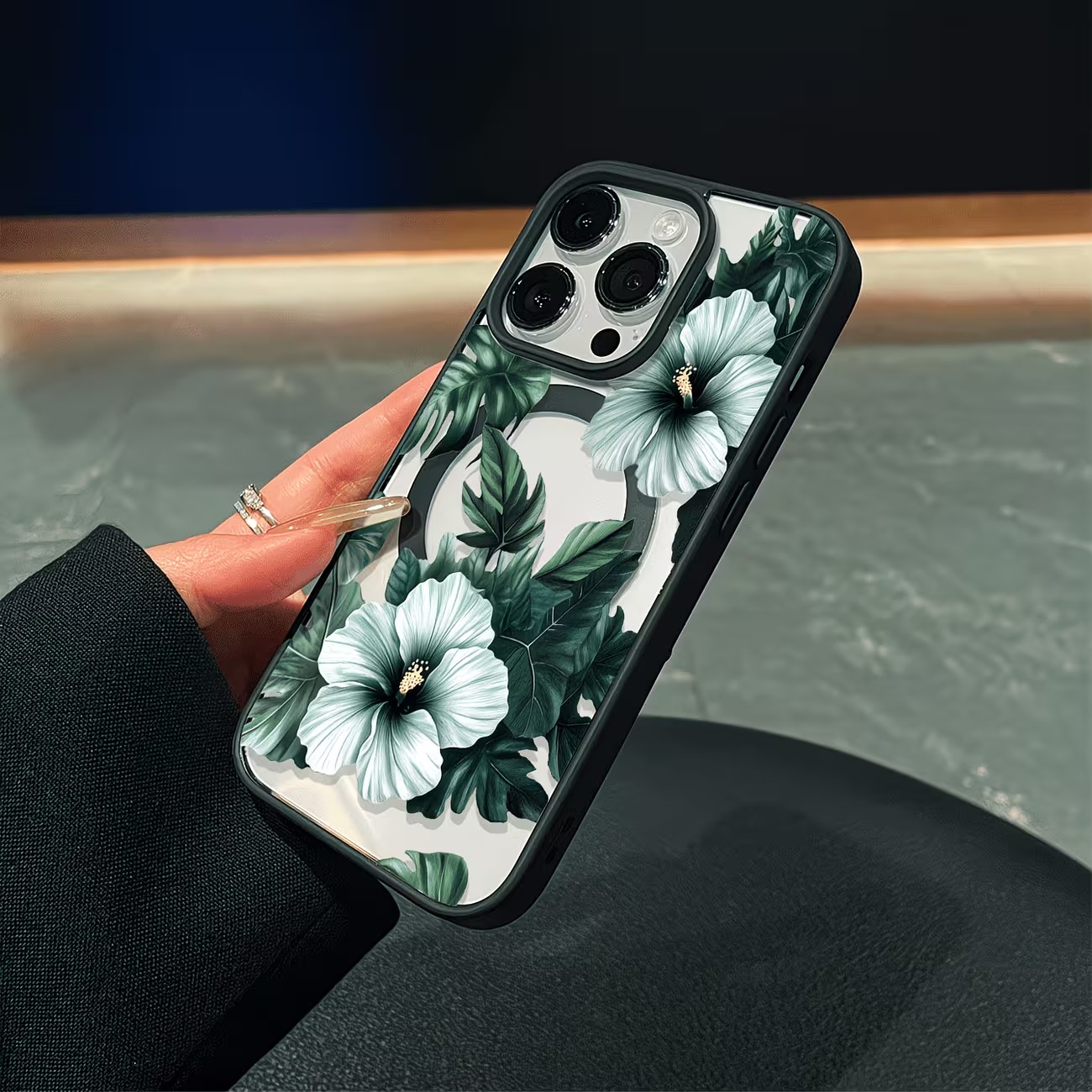 Green Floral Print Phone Case  - Phone Cases Xr Iphone recension och pris