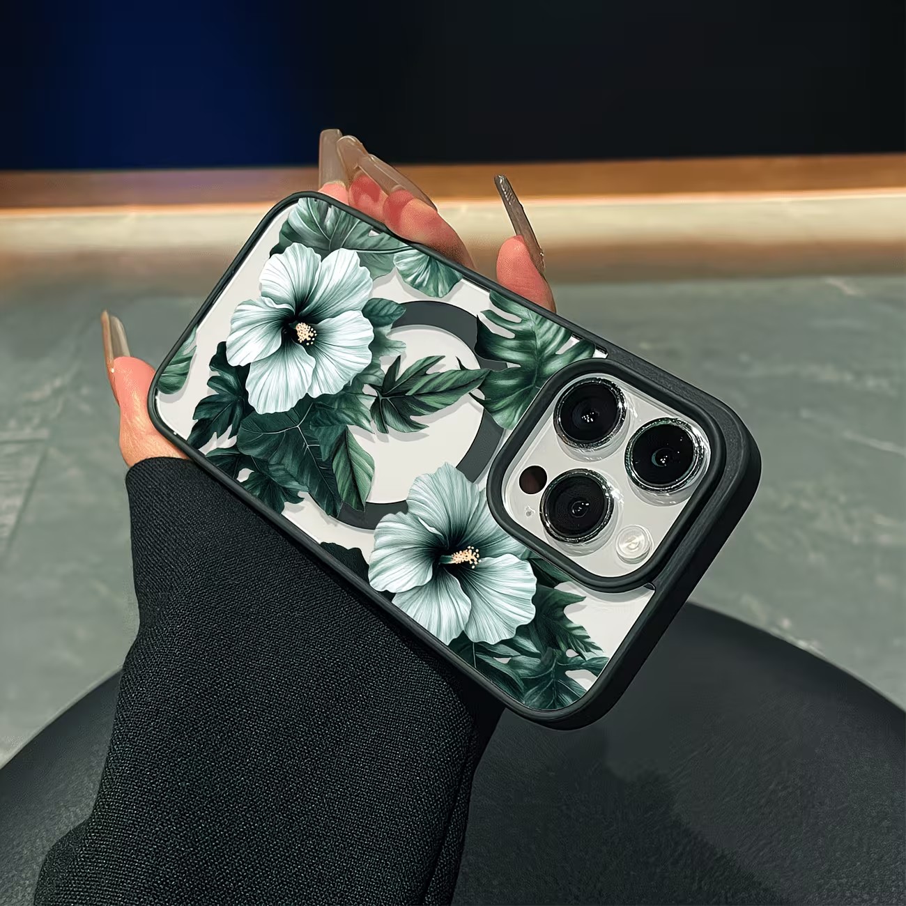 Green Floral Print Phone Case  - Phone Cases Xr Iphone recension och pris